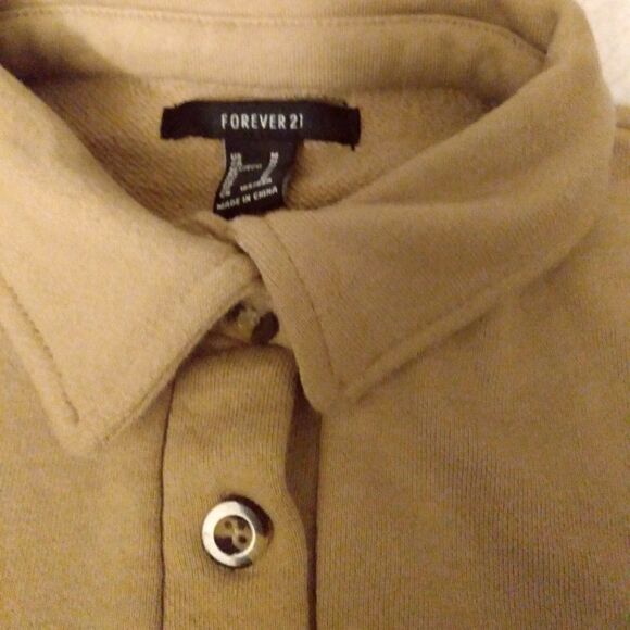 Forever 21 rugby crop top Size M 💜 - Picture 2 of 4